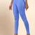 SkyBlue Microfiber elastane stretch soft ankle length leggings with ultrasoft waistband