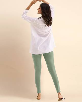 SteelGreen Microfiber elastane stretch soft ankle length leggings with ultrasoft waistband 2