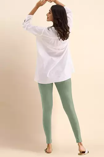 SteelGreen Microfiber elastane stretch soft ankle length leggings with ultrasoft waistband