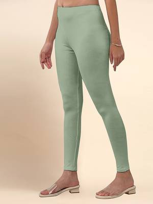 SteelGreen Microfiber elastane stretch soft ankle length leggings with ultrasoft waistband 3