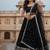 Black Georgette Sequin Work Lehenga set with Banglori Satin Blouse & Net Dupatta