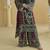Black crepe silk printed kurta palazzo set