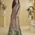 Parrot green crepe silk printed kurta palazzo set