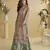 Parrot green crepe silk printed kurta palazzo set