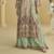 Parrot green crepe silk printed kurta palazzo set