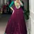 Fantastic Wine Zari Weaving Silk Function Wear Gown