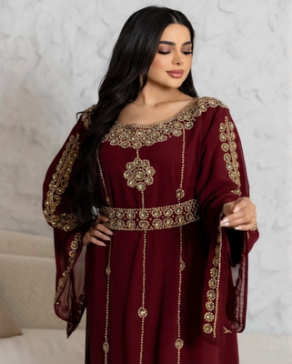 SALE New Moroccan Kaftans Farasha Abaya Dress  Long Gown 1
