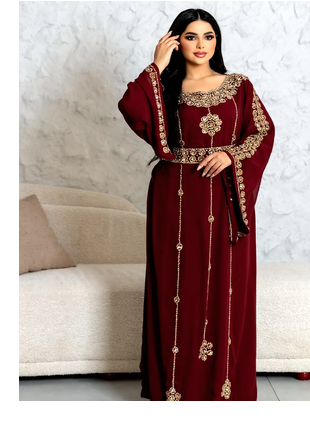 SALE New Moroccan Kaftans Farasha Abaya Dress  Long Gown 2