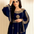 Blue moroccan kaftans farasha abaya dress  long gown