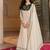 Pretty Off-White Gota Work Georgette Festival Wear Gown With Dupatta