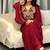 Marron Kaftans Farasha Abaya Dress  Long Gown