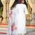 white chanderi embroidered straight kurta pant and dupatta set