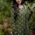 green floral embroidered boat neck cotton kurta with trouser and dupatta