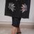 black floral embroidered  cotton co-ord set