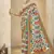 multicolor digital foil  printed saree with blouse