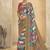 multicolor digital foil premium printed saree with blouse