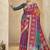multicolor digital foil premium printed saree with blouse