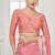 pink  premium printed saree with blouse or saraowski border