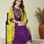 wine vichitra embroidered flared anarkali pant and dupatta set