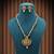 Gold color lord radha krishna matte gold necklace set
