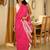 gulabi rhythm handwoven pink striped cotton saree with tassel pallu