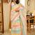 pastel rainbow handwoven mul cotton saree