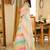 pastel rainbow handwoven mul cotton saree