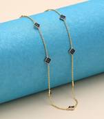 Purple color fashion chain necklace