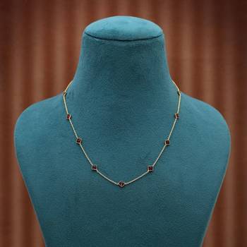 Maroon color fashion chain necklace 2