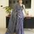 blue mul cotton saree with zari sripes