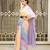 candy cloud pastel linen saree