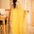 golden grace hand-embroidered tissue linen saree