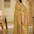 mustard garden handpainted paithani linen saree