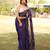regal purple & gold dual-tone saree