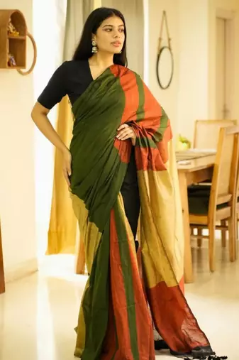 rainbow raga multi-colour saga cotton saree