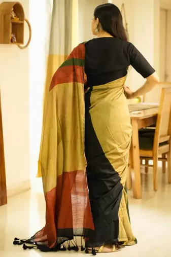 rainbow raga multi-colour saga cotton saree