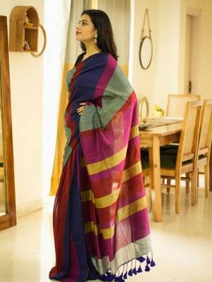 rainbow raga 2.0 multi-colour saga cotton saree (revamped edition) 2