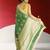 green banarasi saree with zari border