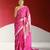 pink banarasi silk saree with zari border