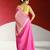 pink banarasi silk saree with zari border