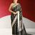 black banarasi silk saree with zari border