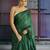 green modal silk blend saree