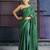 green modal silk blend saree