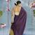 purple modal silk blend saree