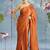 brown modal silk blend saree