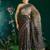 black-gold banarasi silk blend saree
