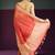 red-gold tissue silk blend saree