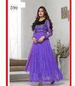 parpal net embroidery unstitched salwar with dupatta