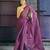 violet glass tissue silk blend saree