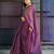 violet glass tissue silk blend saree